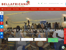 Tablet Screenshot of bellafricana.com